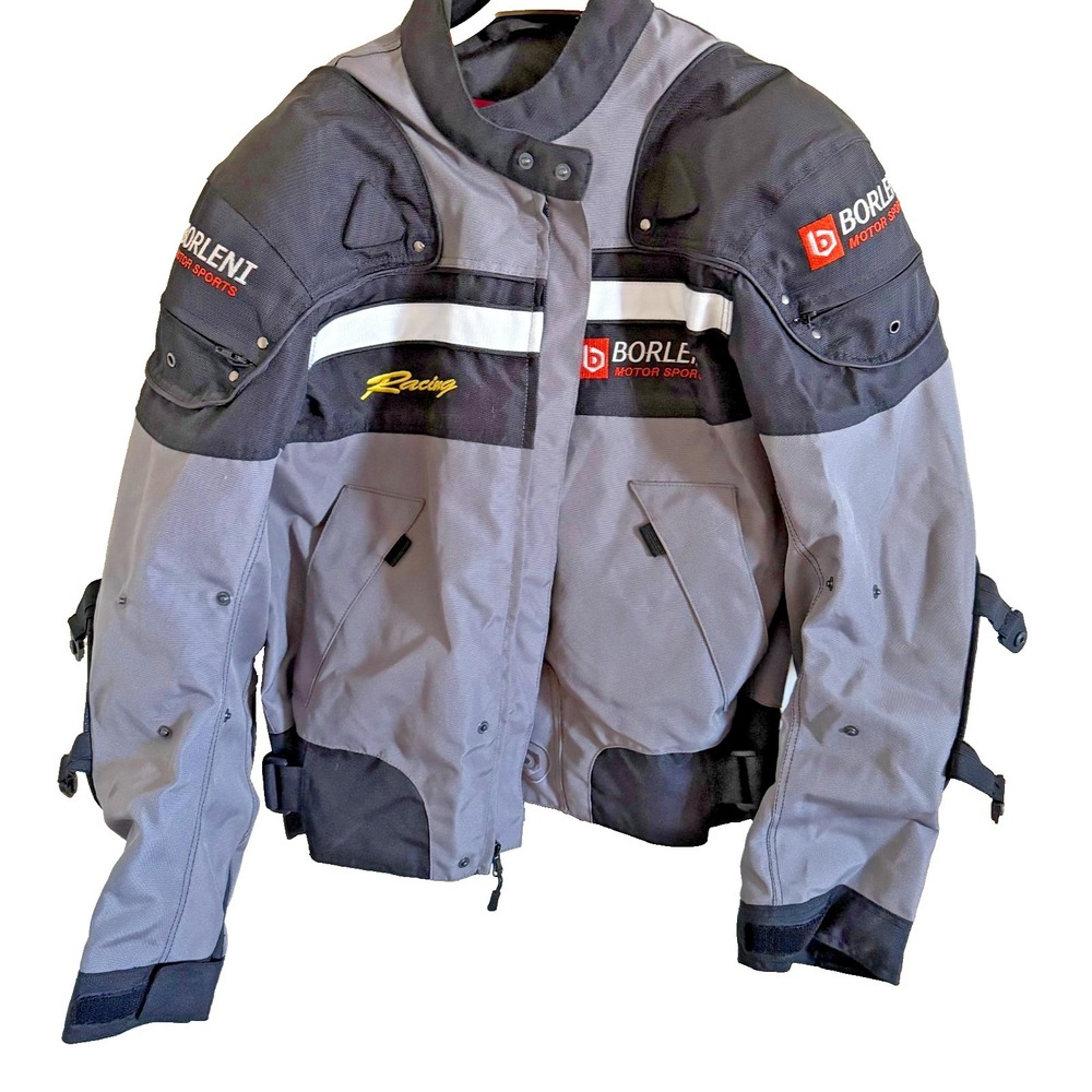 Borleni Motorcycle Jacket Motorbike Riding Men M Windproof - Includes All‎ Pads